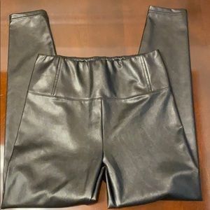 Black pleather pants